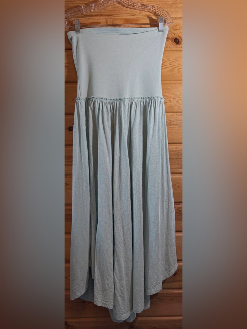 American Eagle Light green Strapless Maxi Dress Medium NWOT - Picture 4 of 5